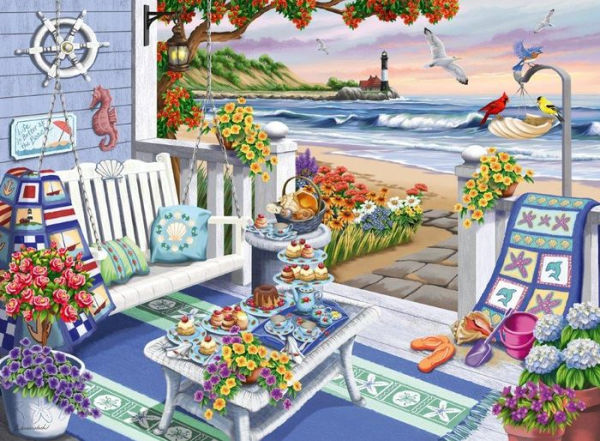 Ravensburger Seaside Sunshine 500 Piece Puzzle image 1
