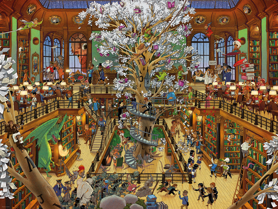 Heye Oesterle: Library 1500 Piece Puzzle image 1