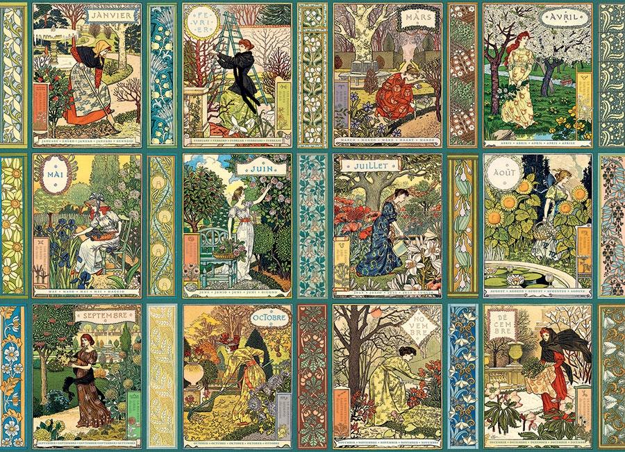 Cobble Hill Jardiniere : A Gardener's Calendar 1000 Piece Puzzle image 1