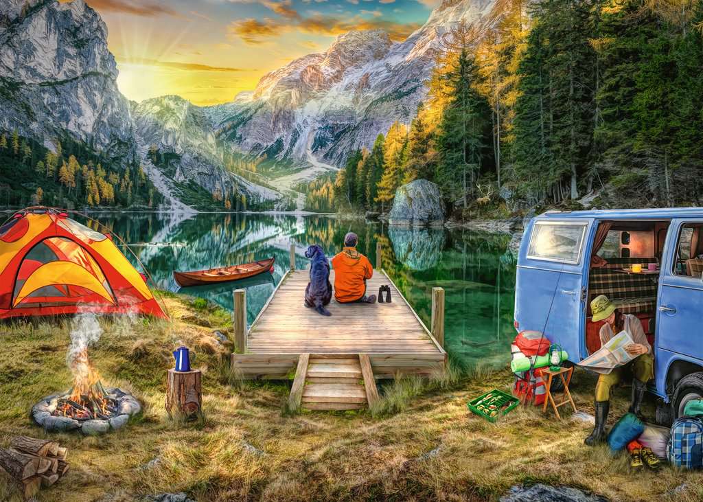 Ravensburger Calm Campsite 1000 Piece Puzzle image 1