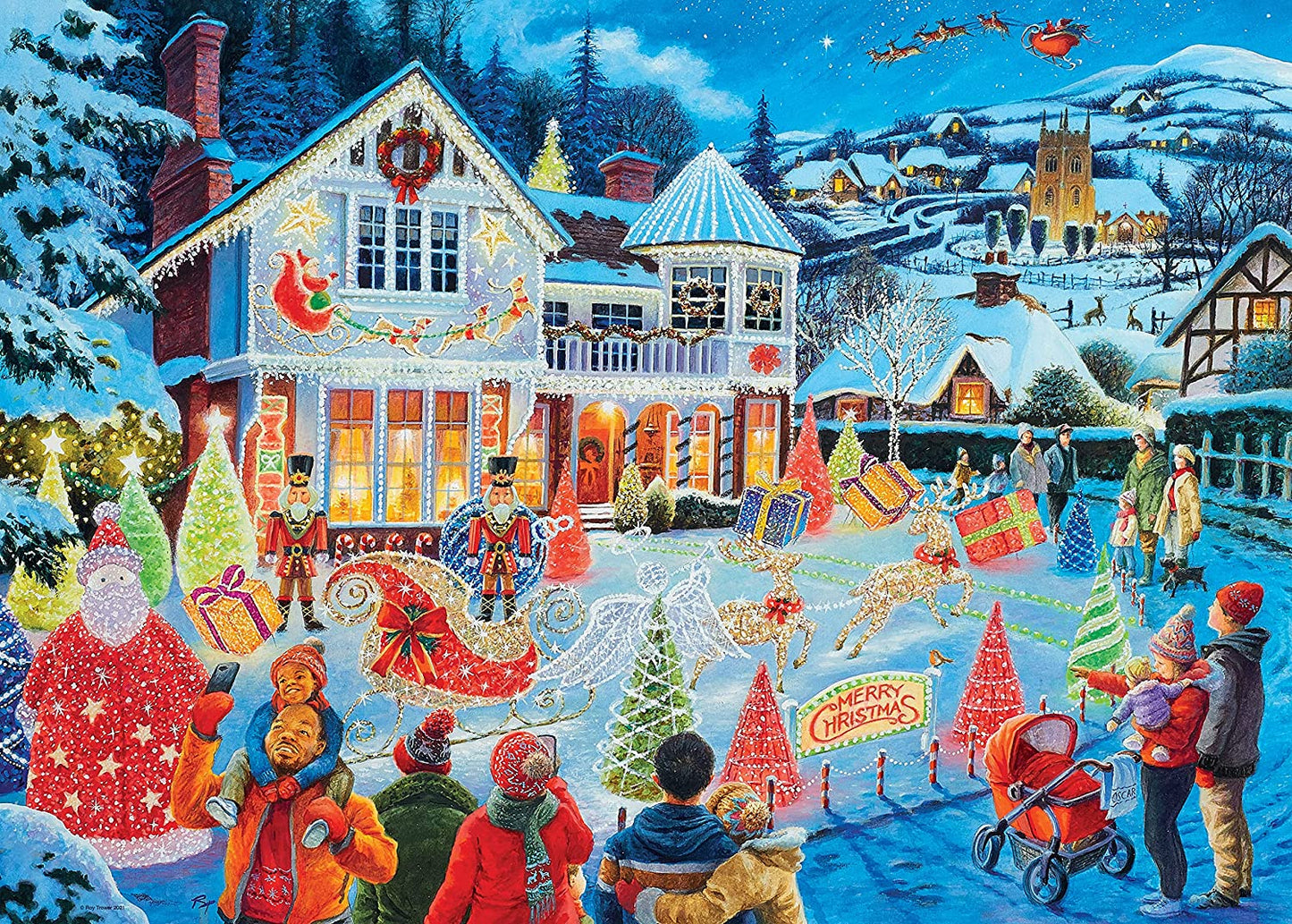 Ravensburger Christmas House 2021 Limited Edition1000 Piece Puzzle image 1