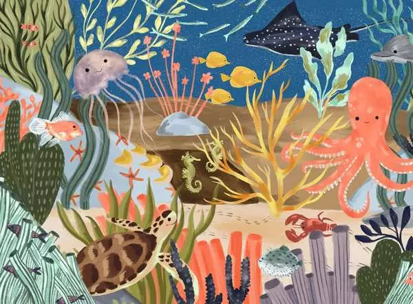 Ravensburger Ocean Whimsy 500 Piece Puzzle image 1