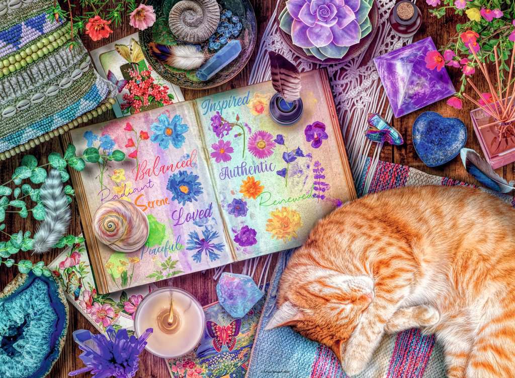 Ravensburger Aimee Stewart Purrfect Peace 500 Piece Puzzle image 1