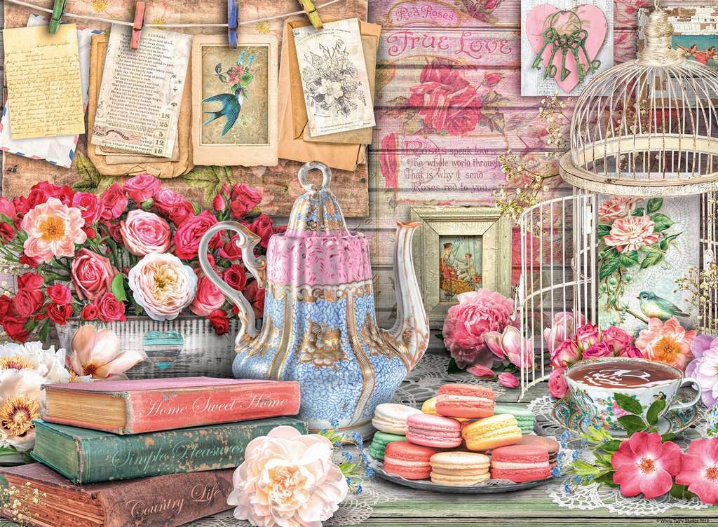 Ravensburger Vintage Tea Party 500 Piece Puzzle image 1