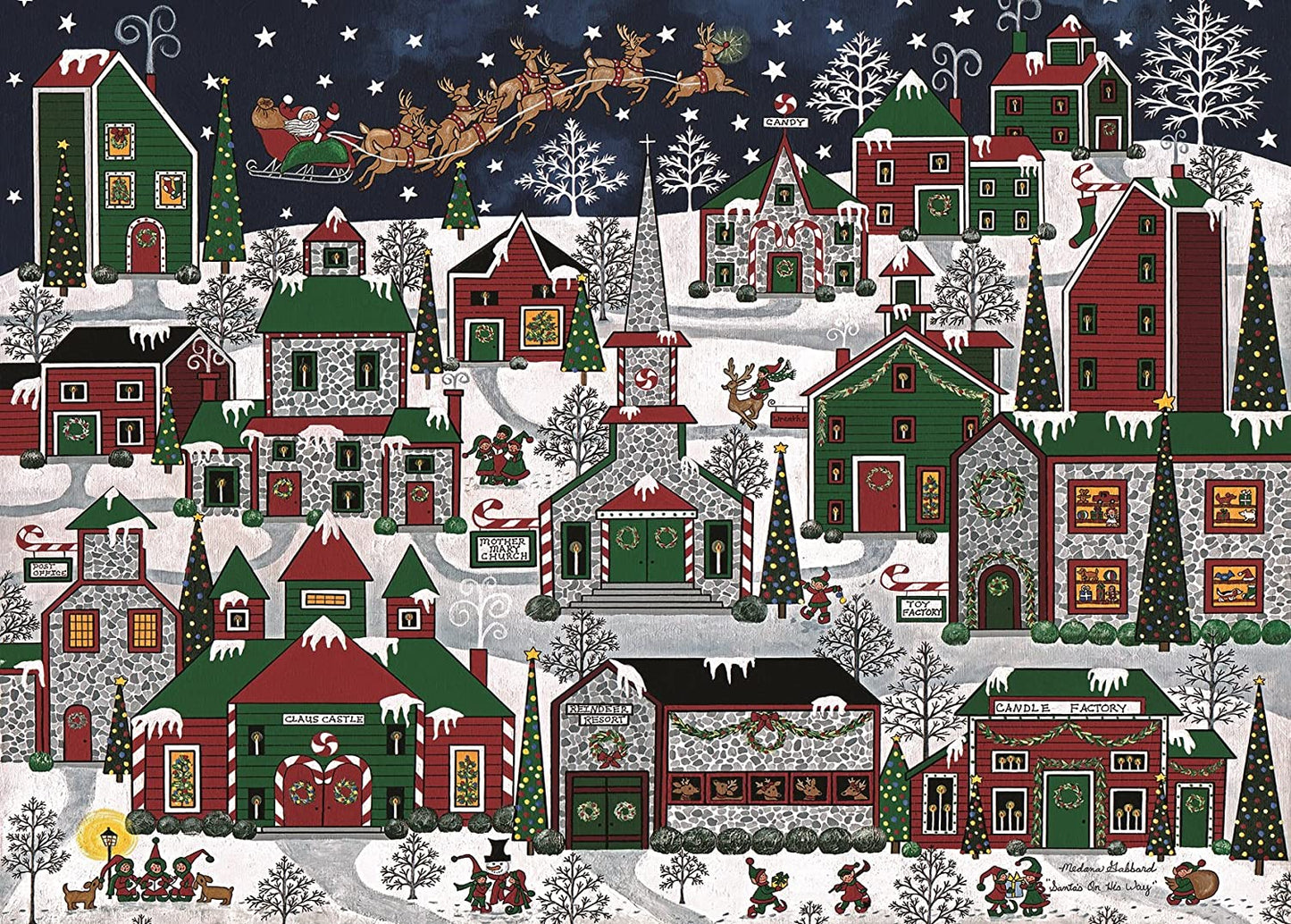 Ravensburger Americana Christmas 1000 Piece Puzzle image 1