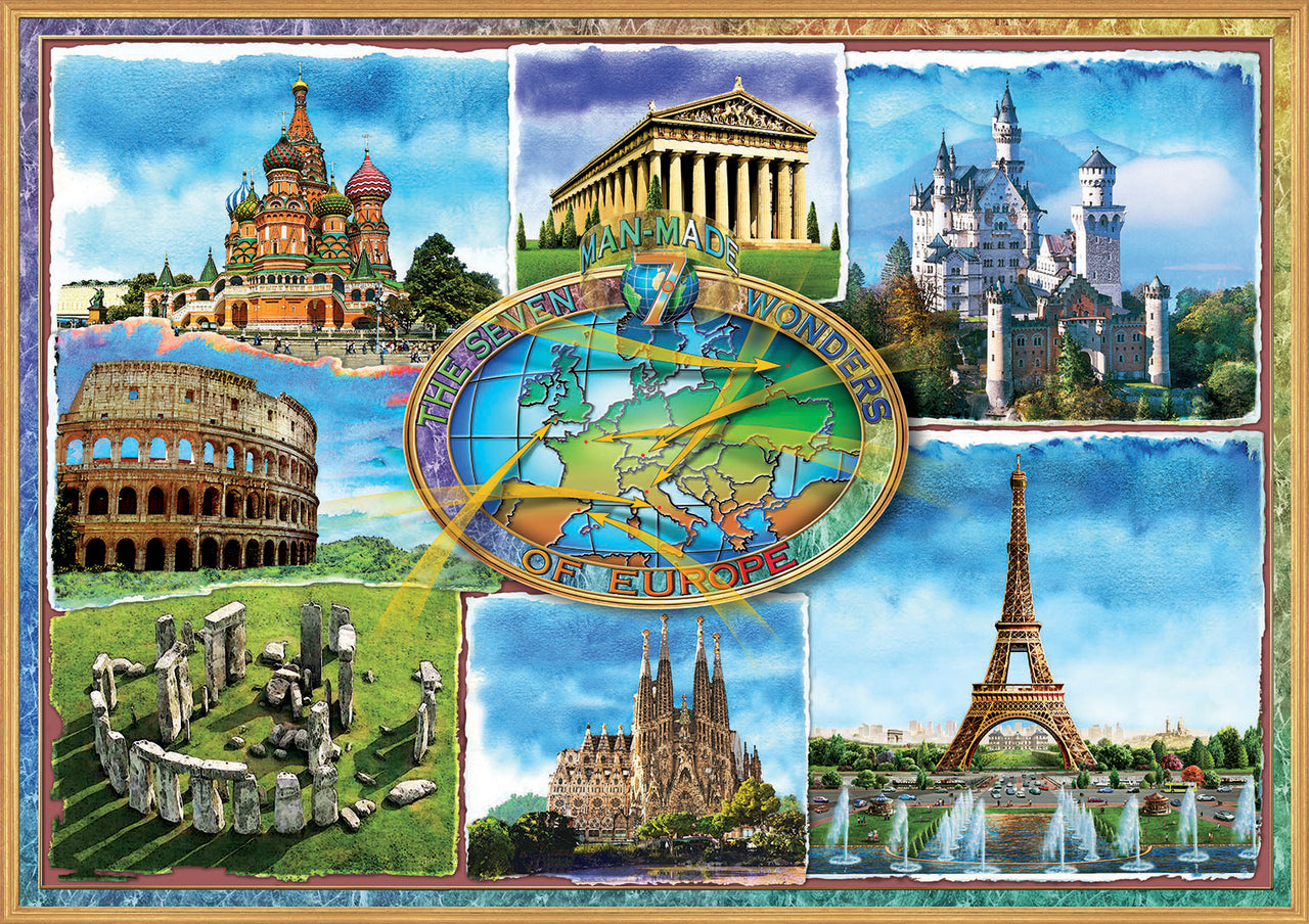 Educa Seven Wonders of Europe 1500 Piece Puzzle image 1