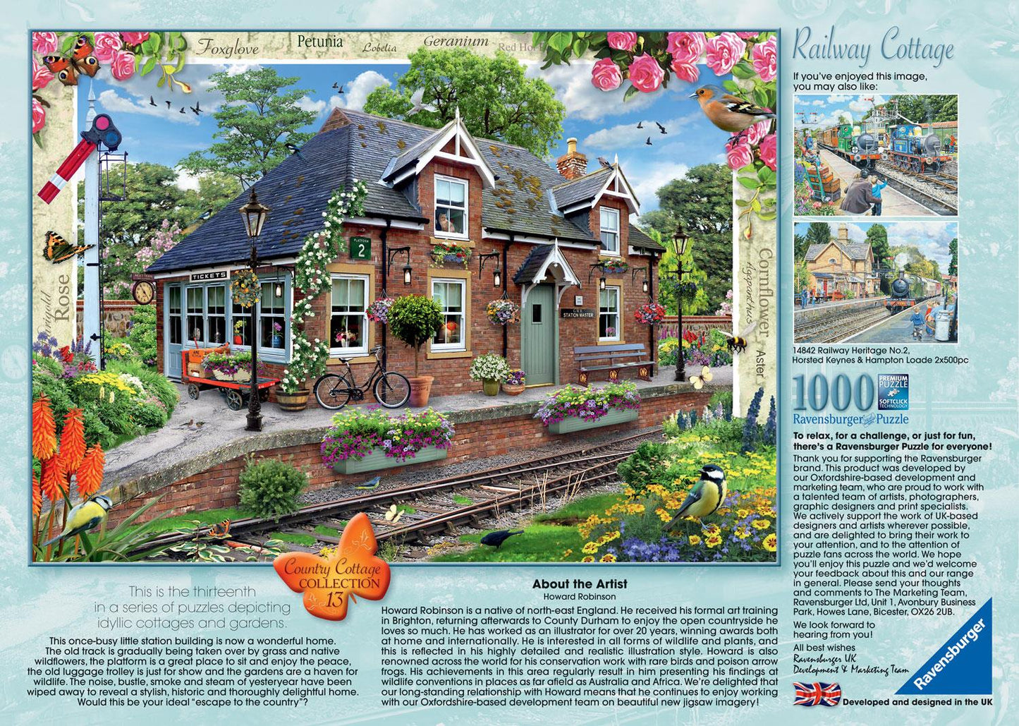 Ravensburger Country Cottage Collection 13 : Railway Cottage 1000 Piece Puzzle image 2