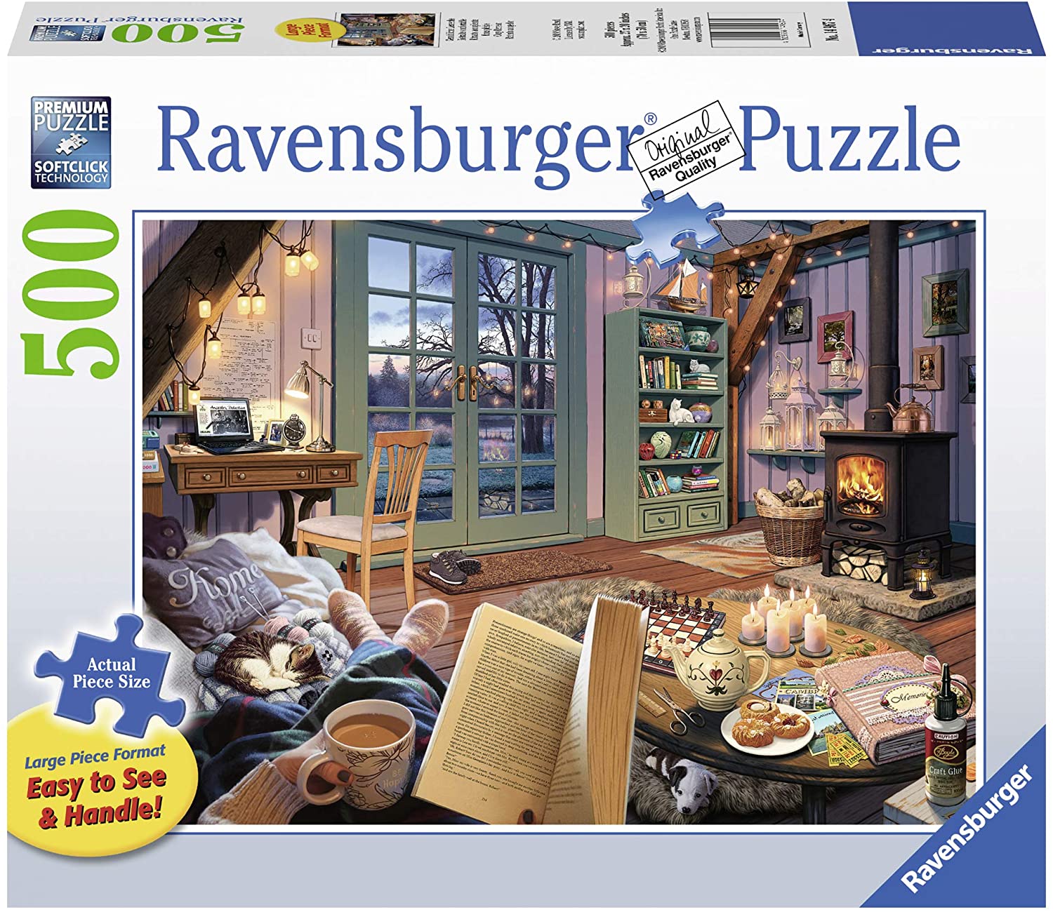 Ravensburger Cozy Retreat 500 Piece Large Format Puzzle image 0