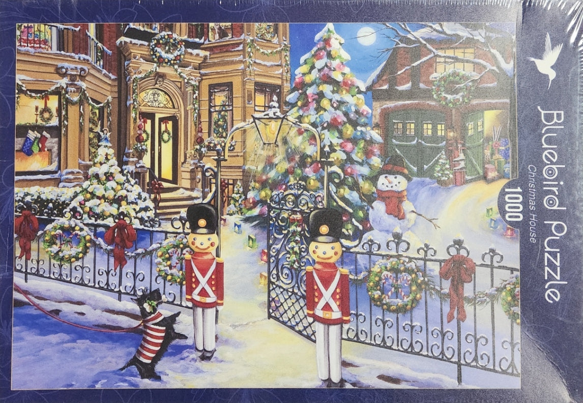 Bluebird Christmas House 1000 Piece Puzzle image 3