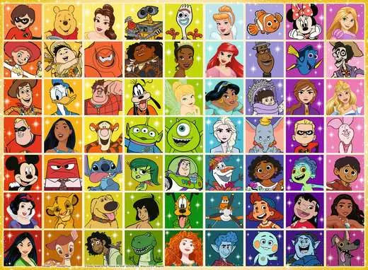 Ravensburger Disney & Pixar Color Palette 500 Piece Puzzle image 1