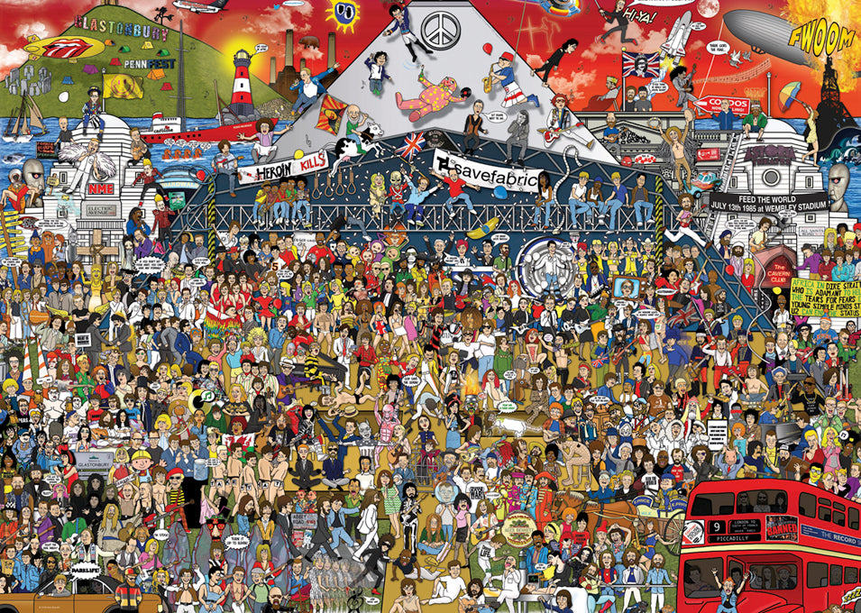 Heye British Music History 2000 Piece Puzzle image 1