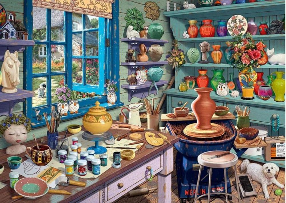 Schmidt Steve Read Artist Studio 1000 Piece Puzzle image 1