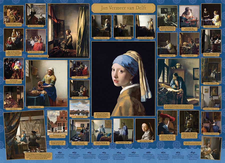 Cobble Hill Vermeer 1000 Piece Puzzle image 1