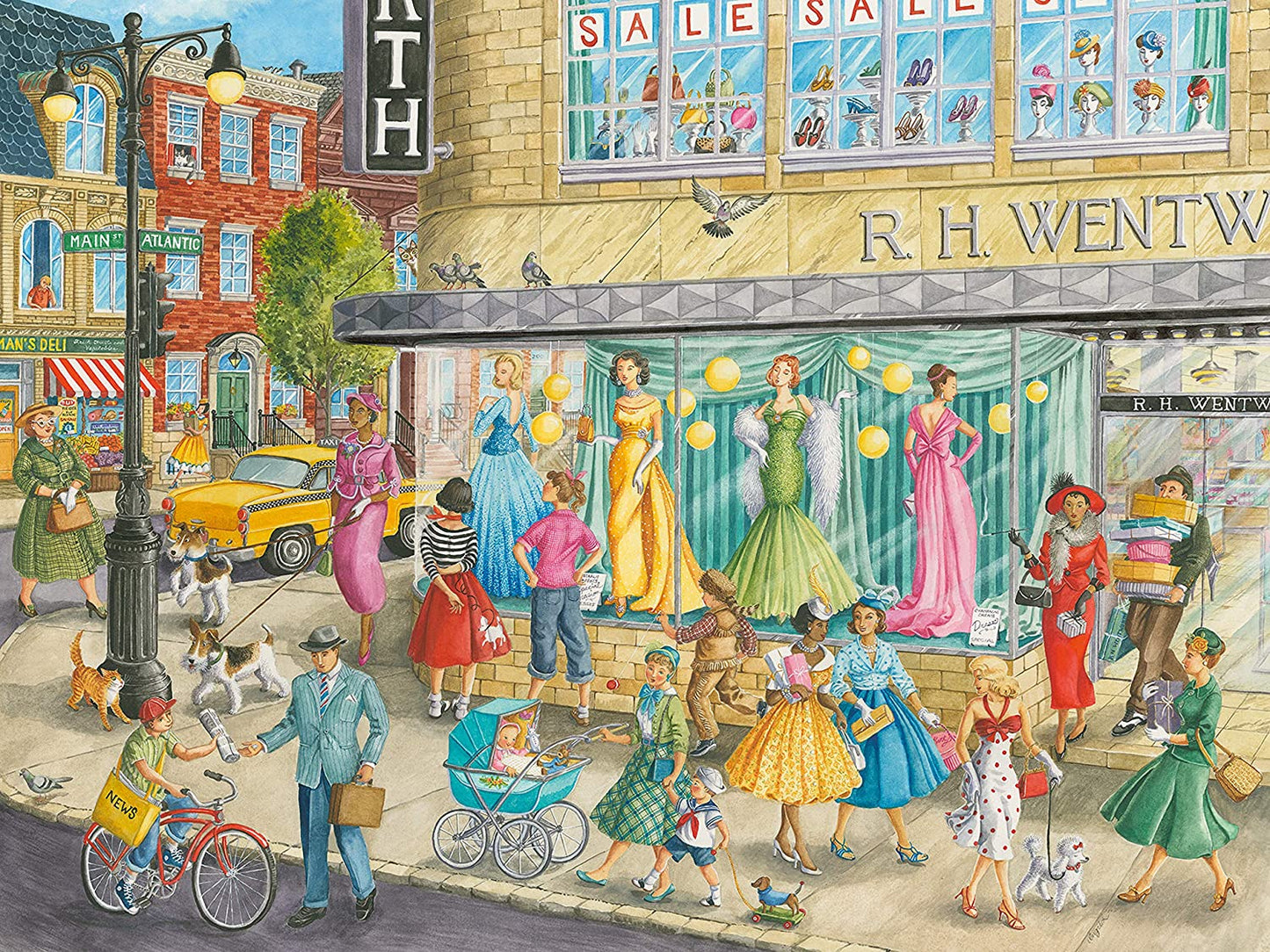 Ravensburger Sidewalk Fashion 1500 Piece Puzzle image 1