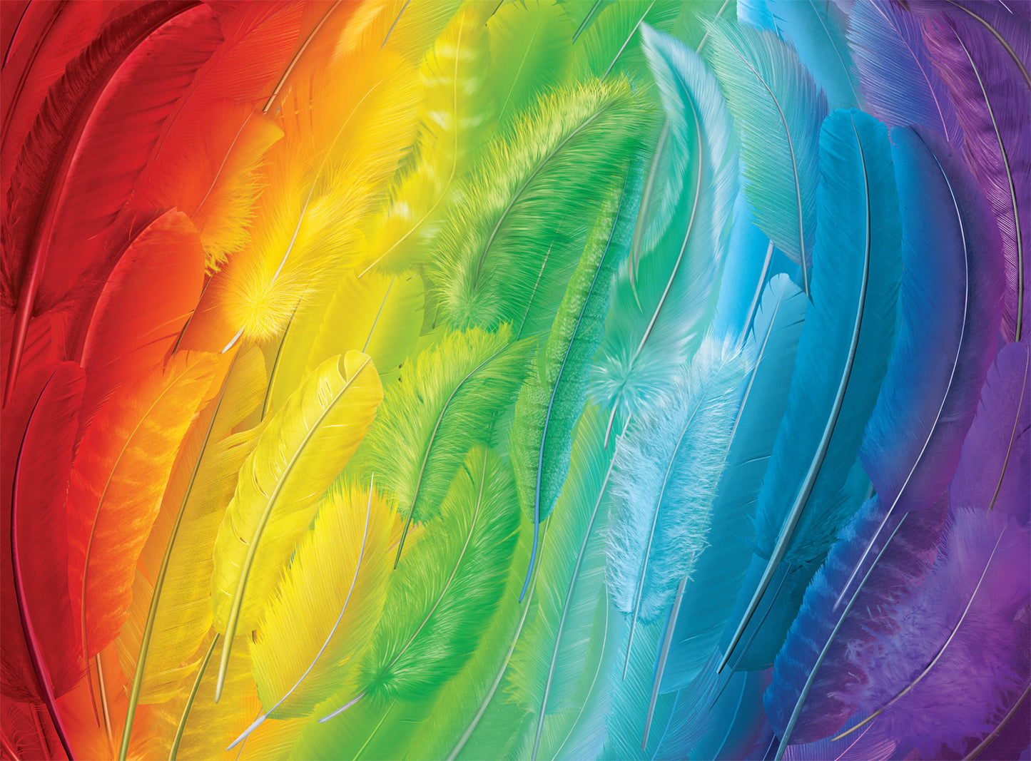 Buffalo Games Vivid Collection Plumes of Color 1000 Piece Puzzle image 1