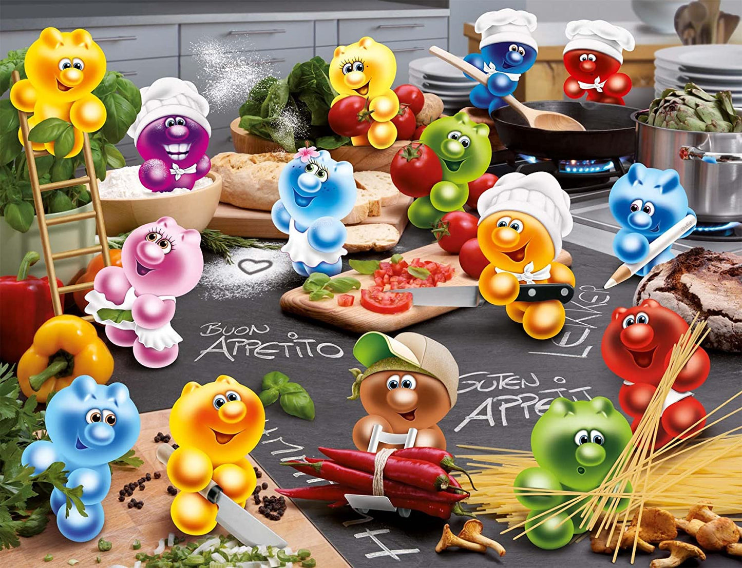 Ravensburger Gelini Passionate Cooks! 2000 Piece Puzzle image 1