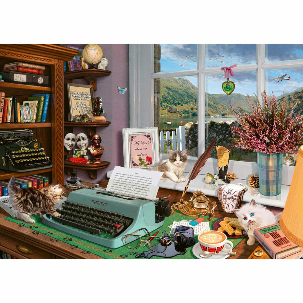 Schmidt Steve Read At The Desk 1000 Piece Puzzle image 1