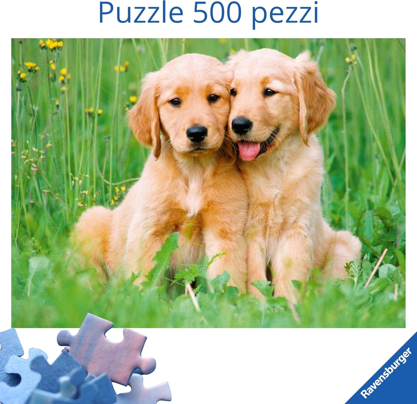 Ravensburger The Golden Retriever Brothers 500 Piece Puzzle image 1