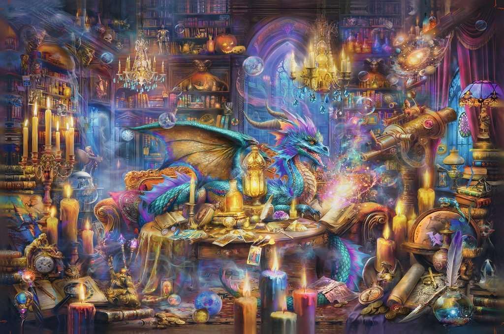 Ravensburger Dragon's Library 3000 Piece Puzzle image 1