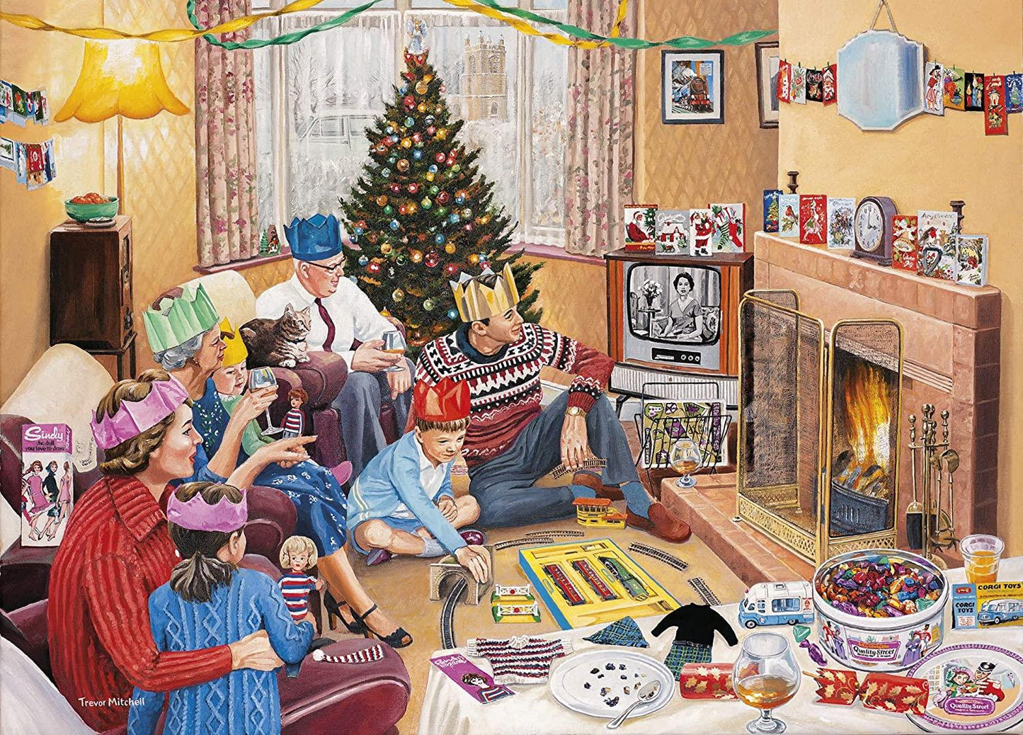 Gibsons The Queen's Speech 1000 Piece Puzzle image 1