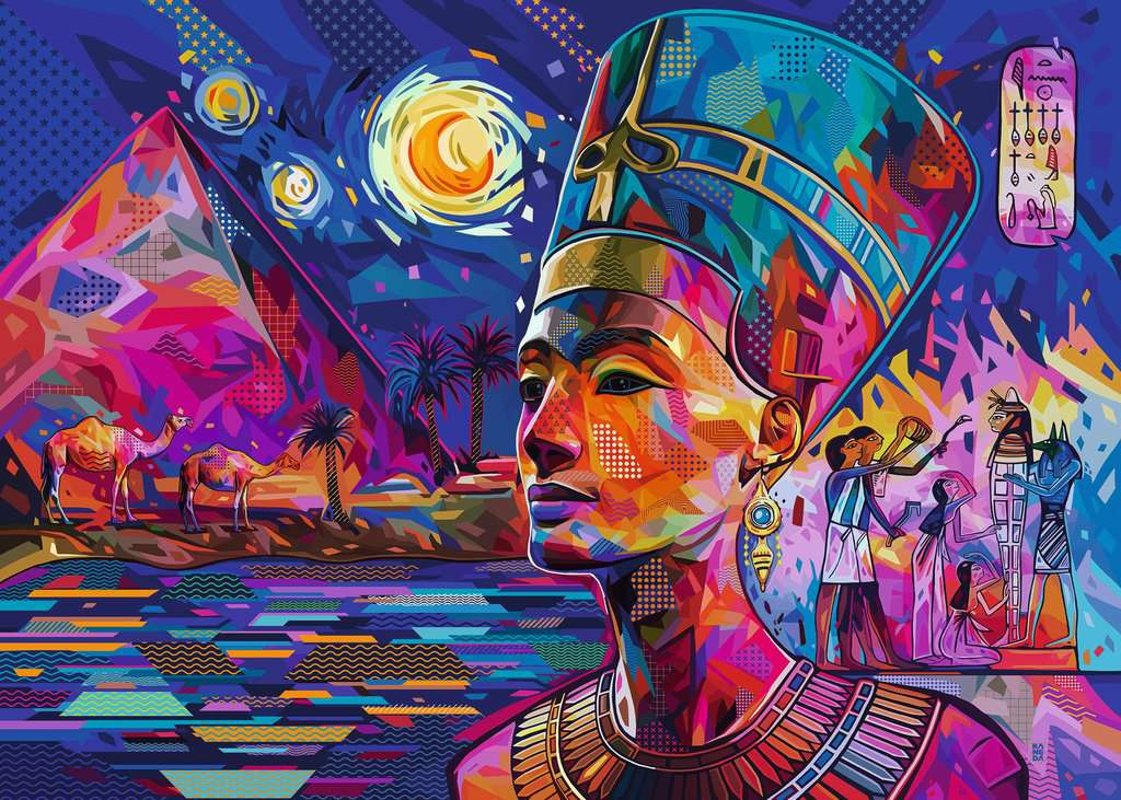 Ravensburger Nefertiti on the Nile 1000 Piece Puzzle image 1