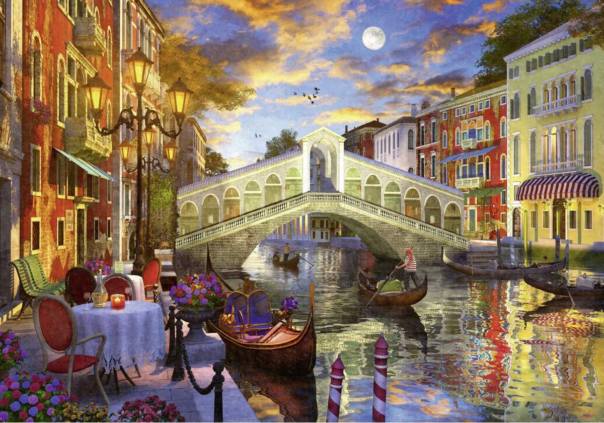 Ravensburger Sunset Over Rialto 1000 Piece Puzzle image 1