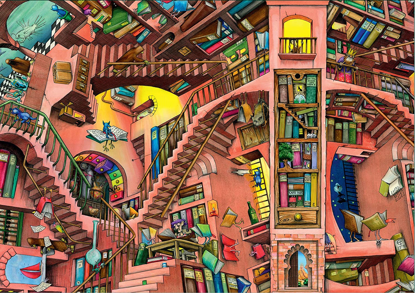 Ravensburger Colin Thompson Ludicrous Library 500 Piece Puzzle image 1