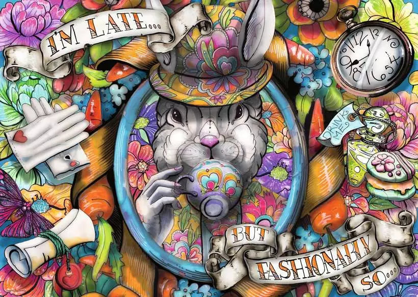 Ravensburger Fashionably Late 1000 Piece Puzzle image 1