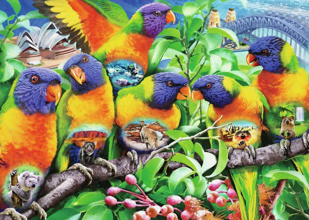 Ravensburger Land of the Lorikeet 1000 Piece Puzzle image 1