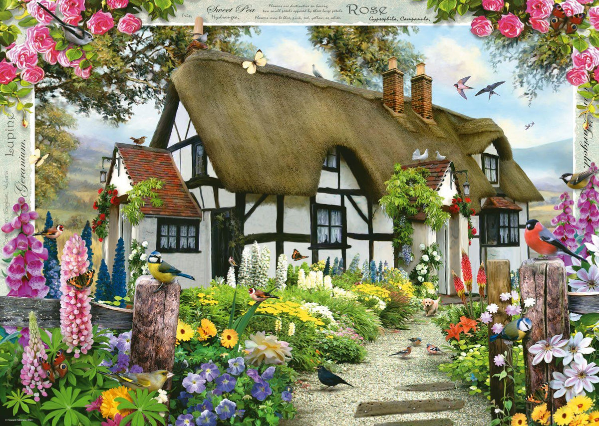 Ravensburger Rose Cottage 500 Large Piece Format Puzzle image 1