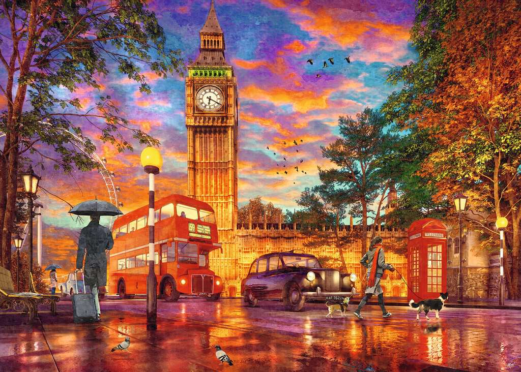 Ravensburger Sunset at Parliament Square, London 1000 Piece Puzzle image 1
