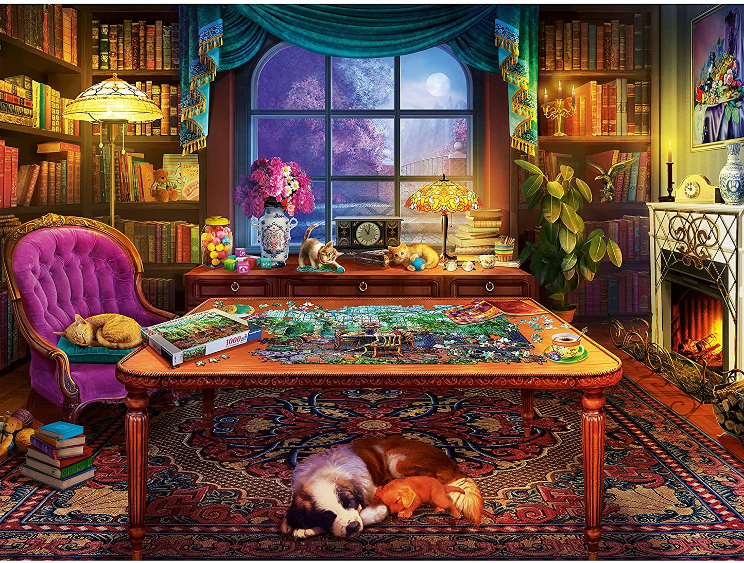 Ravensburger Puzzler's Place 750 Piece Large Format Puzzle image 1