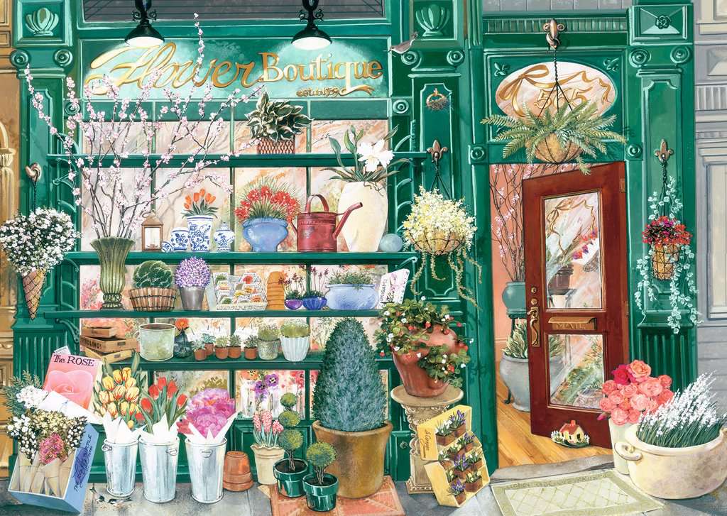 Ravensburger Flower Shop 300 Piece Large Format Puzzle image 1