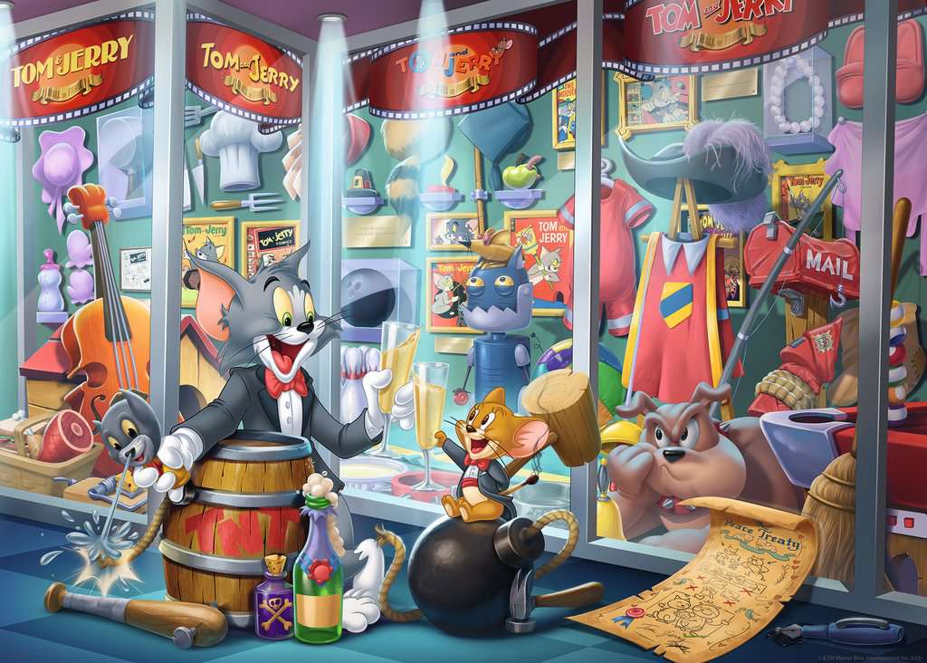 Ravensburger Tom & Jerry Hall of Fame 1000 Piece Puzzle image 1