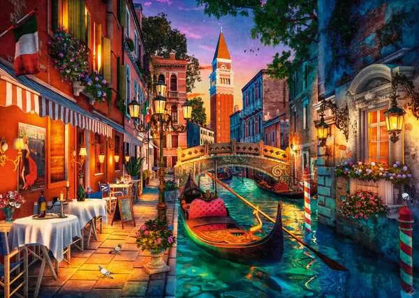Ravensburger Canal Cruise in Venice 1000 Piece Puzzle image 1