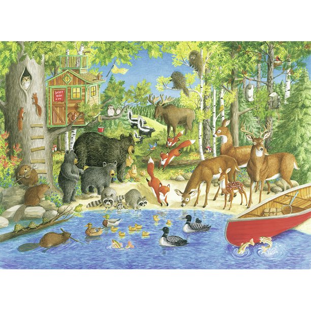 Ravensburger Woodland Friends 300 Piece Puzzle image 1