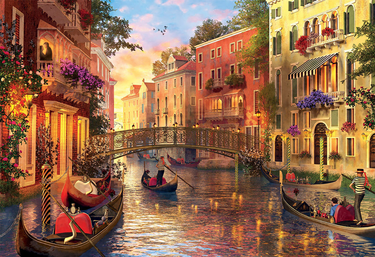 Educa Sunset In Venice 1500 Piece Puzzle image 1