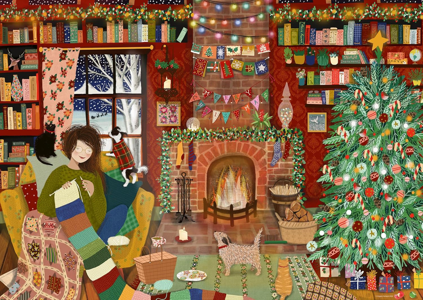 Ravensburger Home for Christmas 1000 Piece Puzzle image 1