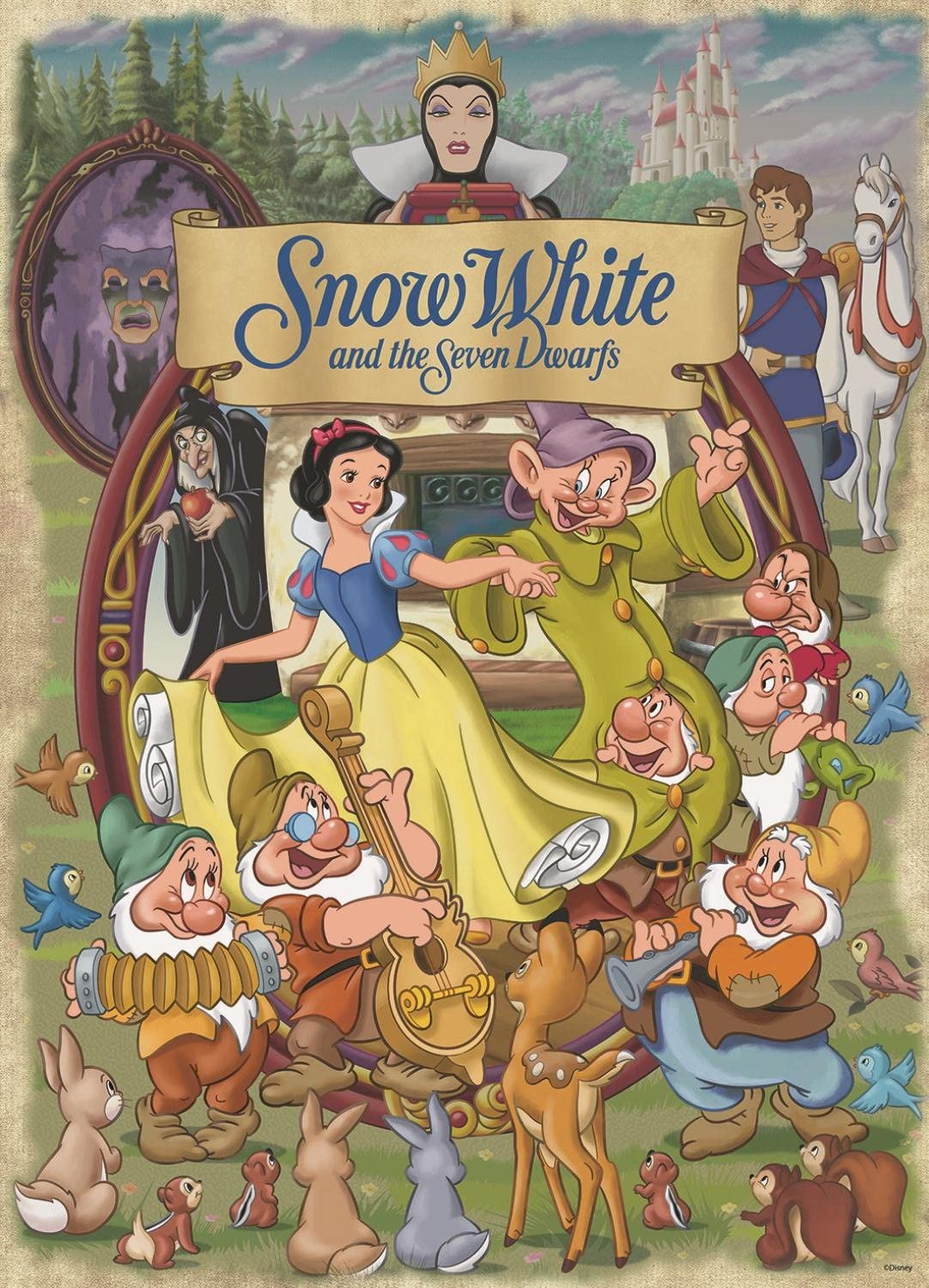 Jumbo Disney Snow White 1000 Piece Puzzle image 1