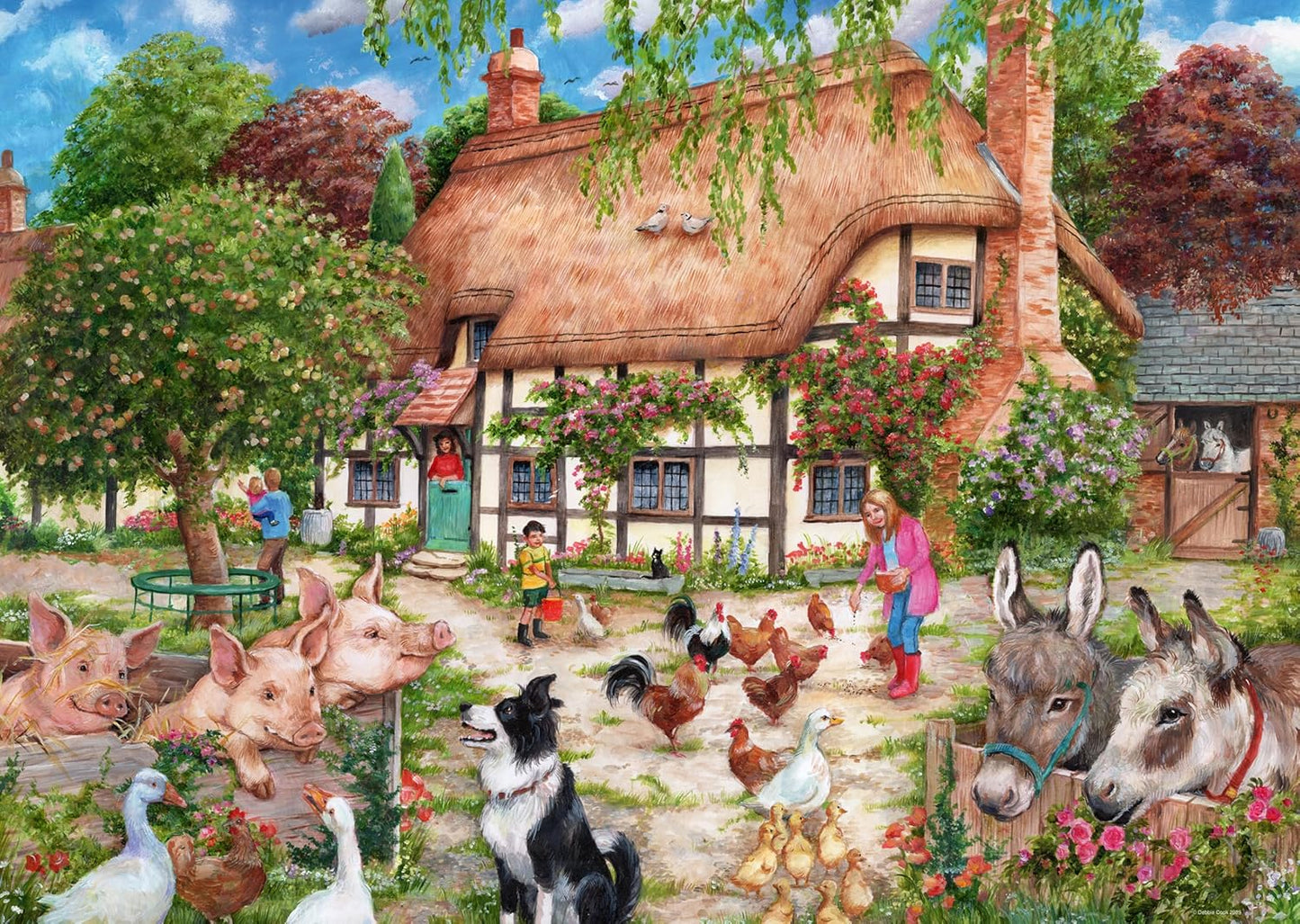 Ravensburger Farm Cottage 1000 Piece Puzzle image 1