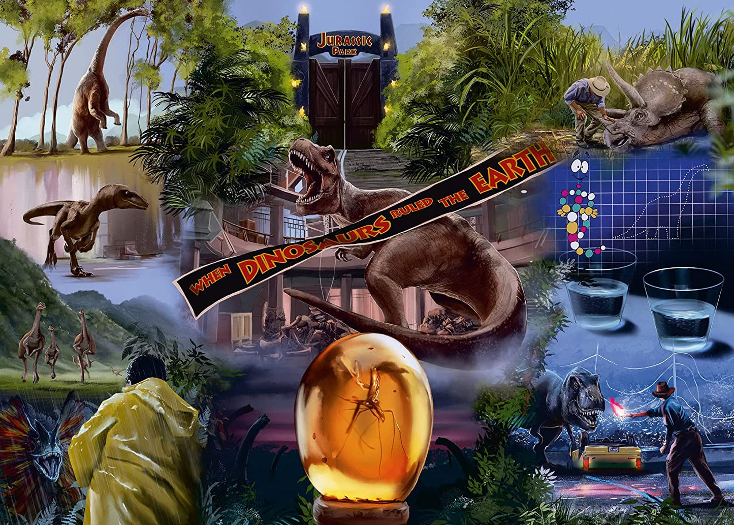 Ravensburger Universal Artist Collection Jurassic Park 1000 Piece Puzzle image 1