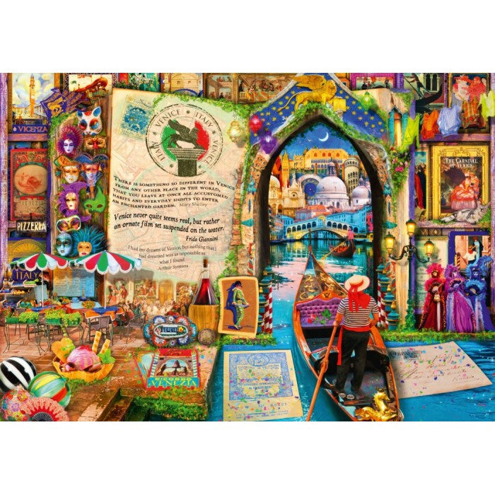 Bluebird Aimee Stewart Life Is An Open Book Venice 1000 Piece Puzzle image 1