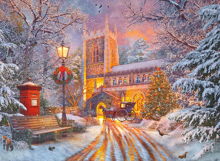 Ravensburger Star Line Magical Christmas 2023 (Glow in the dark) 500 Piece Puzzle image 1