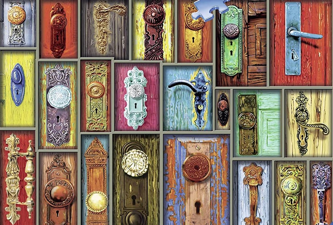 Ravensburger Antique Doorknobs 1000 Piece Puzzle image 1