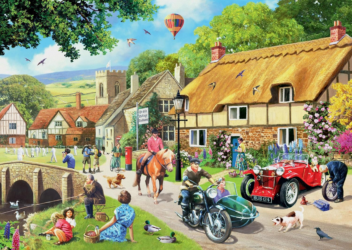 Ravensburger Summer Village 500 Large Piece Format Puzzle image 1