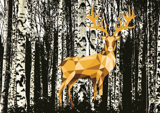 Ravensburger Deer in the Birch Forest 1200 Piece Puzzle image 1