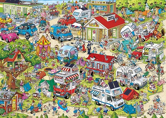 Ravensburger Ray's Comic Series : Holiday Resort 1 - The Campsite 1000 Piece Puzzle image 1
