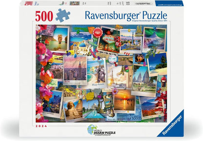 Ravensburger World Travel Pinboard 500 Piece Puzzle image 0