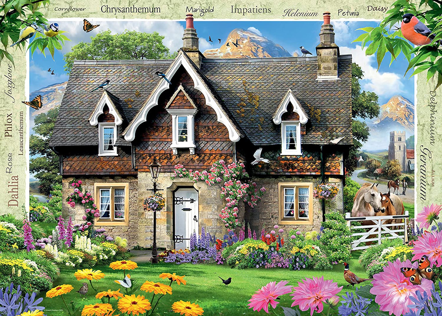 Ravensburger Country Cottage Collection 15 : Hillside Cottage 1000 Piece Puzzle image 1