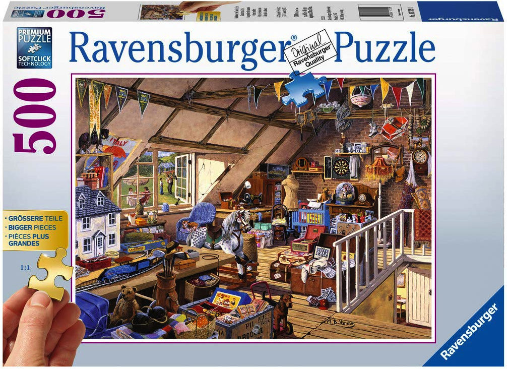 Ravensburger Grandmas Attic 500 Large Piece Format Puzzle image 0